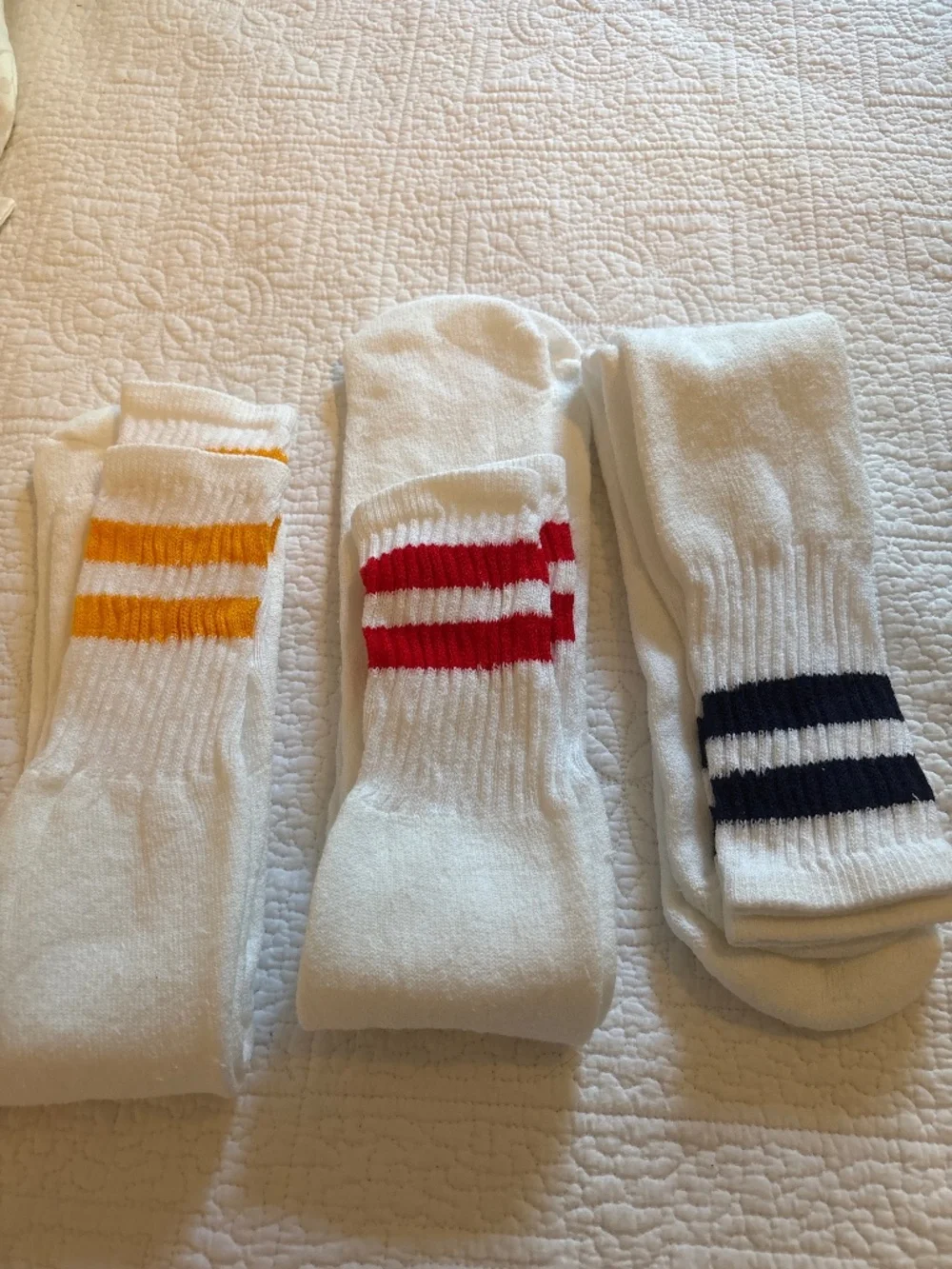 Retro style tube socks 3 pr